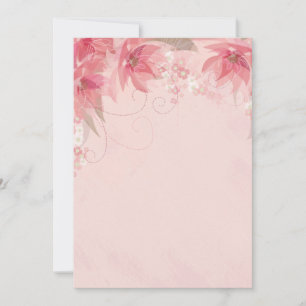 Cartes Pour Fêtes Annuelles fleurs roses
