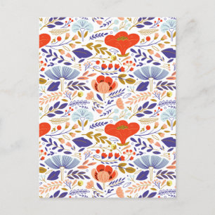 Cartes Pour Fêtes Annuelles Fleurs sauvages vintages du Poppy Summer