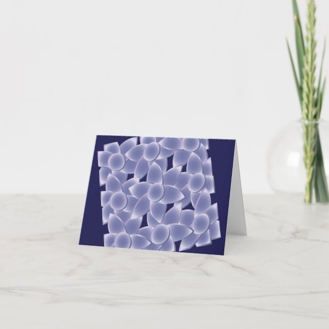 Cartes Pour Fêtes Annuelles Fleurs violettes (Devant)