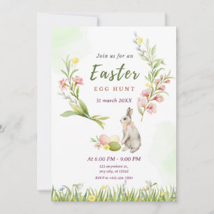 Cartes Pour Fêtes Annuelles Fleuves verdoyantes : Fête verte Pâques florales