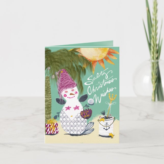 Cartes Pour Fêtes Annuelles FlipNFlop Folded Holiday Card (Devant)
