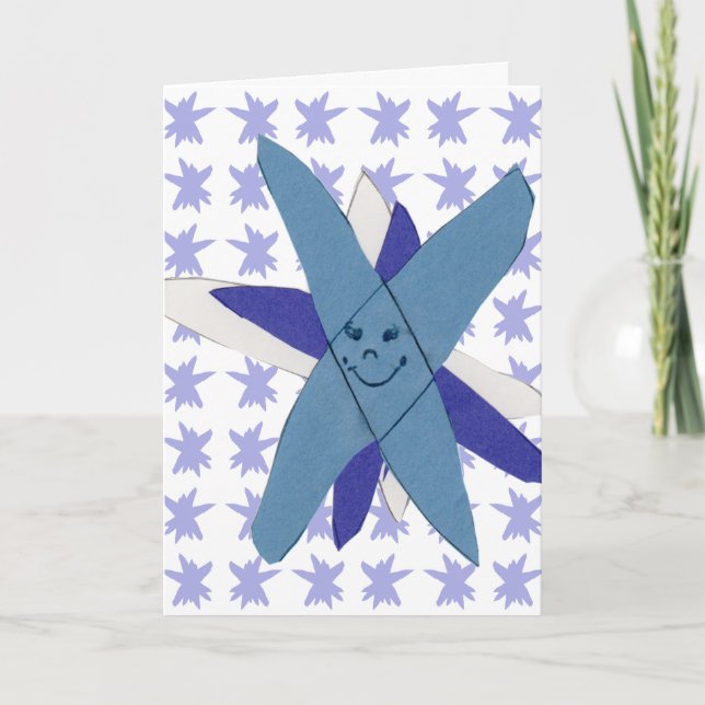 Cartes Pour Fêtes Annuelles Flocon de neige (Devant)