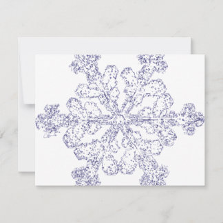 Cartes Pour Fêtes Annuelles Flocon de neige