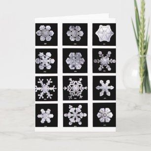 Cartes Pour Fêtes Annuelles Flocon de neige