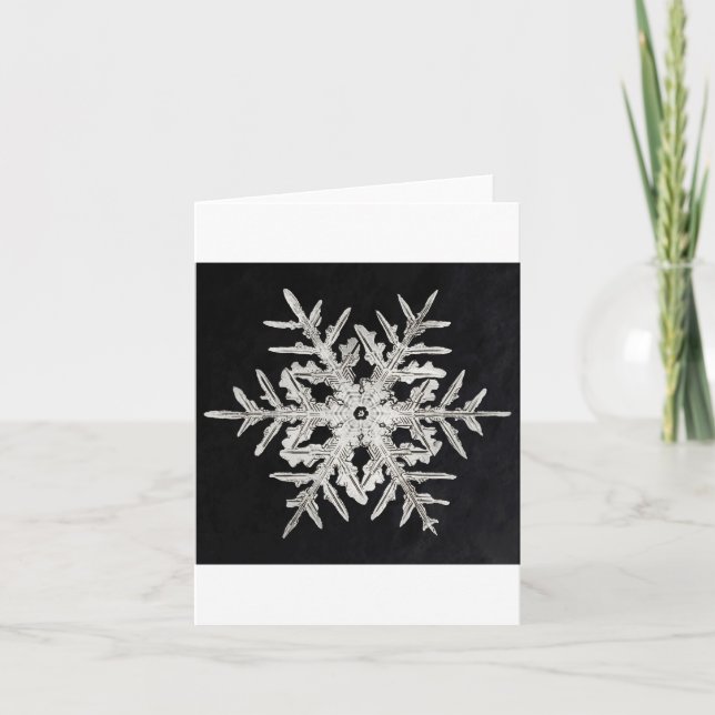 Cartes Pour Fêtes Annuelles Flocon de neige 1 (Devant)
