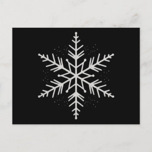 Cartes Pour Fêtes Annuelles Flocon de neige Noël Fête cadeau d'hiver