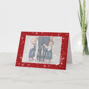 Cartes Pour Fêtes Annuelles Flocons de cristal