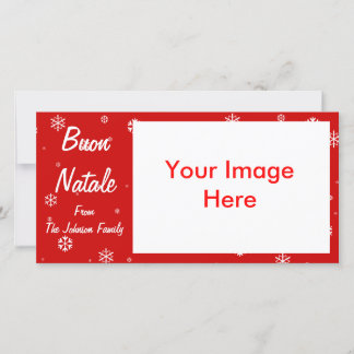 Cartes Pour Fêtes Annuelles Flocons de neige de Buon Natale