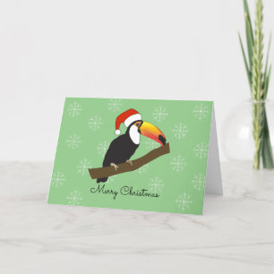 Cartes Pour Fêtes Annuelles Flocons de neige de Noël Toucan