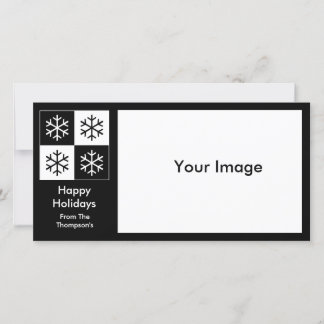 Cartes Pour Fêtes Annuelles Flocons de neige Pop Art
