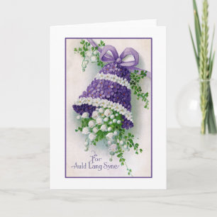 Cartes Pour Fêtes Annuelles Floral Bell Vintage