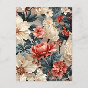 Cartes Pour Fêtes Annuelles Floral coloré Motif sans joint