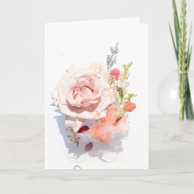 Cartes Pour Fêtes Annuelles Floral Elegant Valentine's Day (Devant)