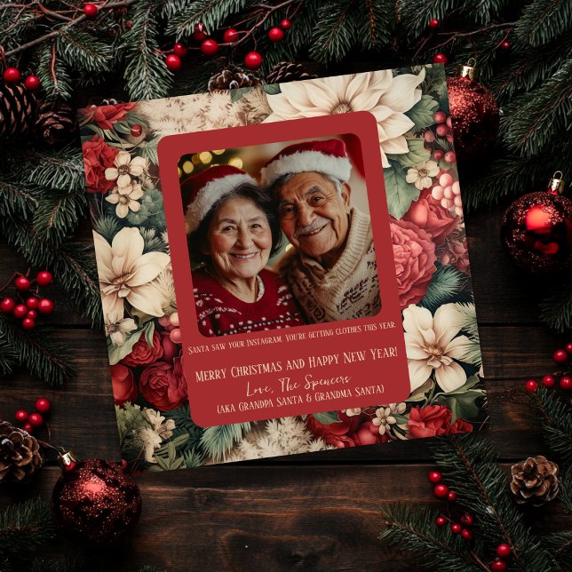 Cartes Pour Fêtes Annuelles Floral & Fabulous : The Holiday Card You'll Love! (Créateur téléchargé)