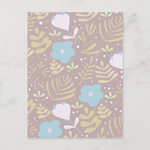 Cartes Pour Fêtes Annuelles Floral minimal