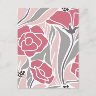 Cartes Pour Fêtes Annuelles Floral moderne