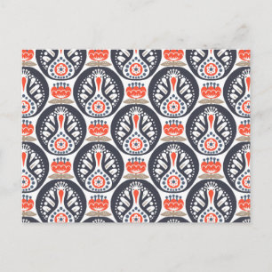 Cartes Pour Fêtes Annuelles Floral Turquie Folk Art Motif