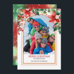 Cartes Pour Fêtes Annuelles Flore verte Créez votre propre photo personnalisée<br><div class="desc">Floral Greenery Créez votre propre photo personnalisée de vacances et carte de Noël.</div>