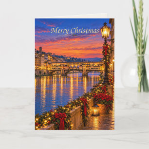 Cartes Pour Fêtes Annuelles Florence Italie Joyeux Noël