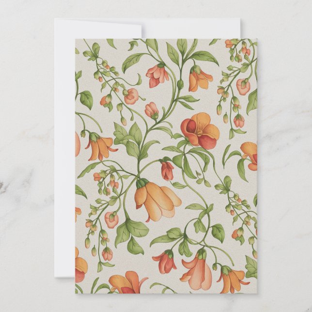 Cartes Pour Fêtes Annuelles Flores 2 (Devant)