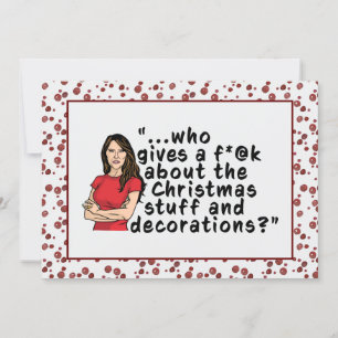 Cartes Pour Fêtes Annuelles FLOTUS Melania Trump Funny Flat Christmas Card