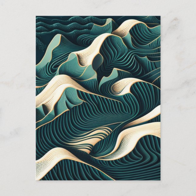 Cartes Pour Fêtes Annuelles Flowing harmony (Devant)
