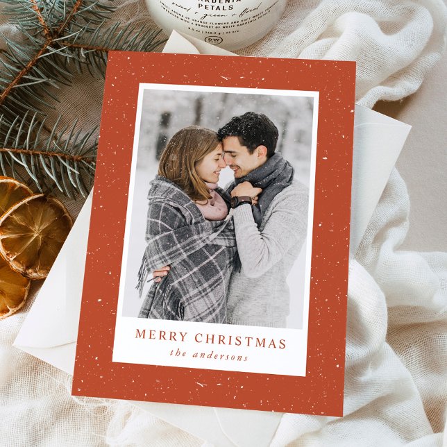 Cartes Pour Fêtes Annuelles Fluries de neige moderne (Créateur téléchargé)