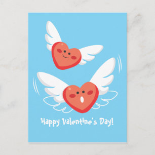 Cartes Pour Fêtes Annuelles Flying Hearts