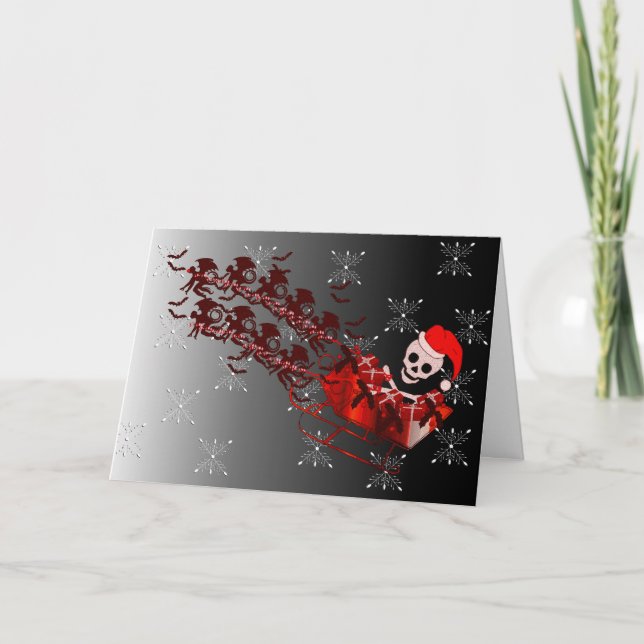 Cartes Pour Fêtes Annuelles Flying Monkey Père Noël (Devant)