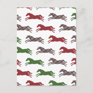 Cartes Pour Fêtes Annuelles Foie de Cheval de Vacances avec couverture Noël