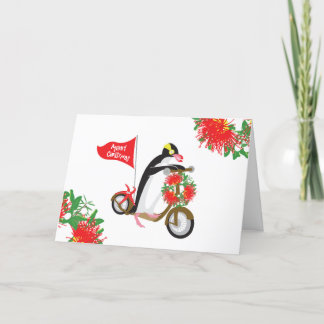 Cartes Pour Fêtes Annuelles Folded Greeting Card 'Christmas Scooter'