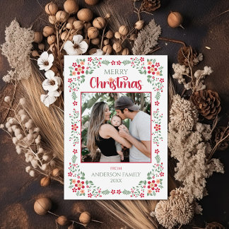 Cartes Pour Fêtes Annuelles Folial Folial One Photo Christmas