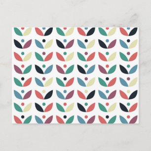 Cartes Pour Fêtes Annuelles Folk Art Floral Motif géométrique