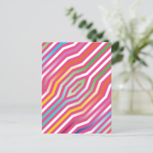Cartes Pour Fêtes Annuelles Fond de rayures diagonales symétriques 4