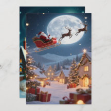 Fond d'écran captivant de village d'hiver de Noël 