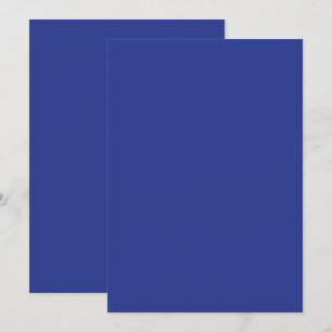 Cartes Pour Fêtes Annuelles Fond uni bleu foncé   Design minimaliste audacieux