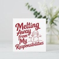 Fondre Loin De Mes Responsabilités Snarky Noël