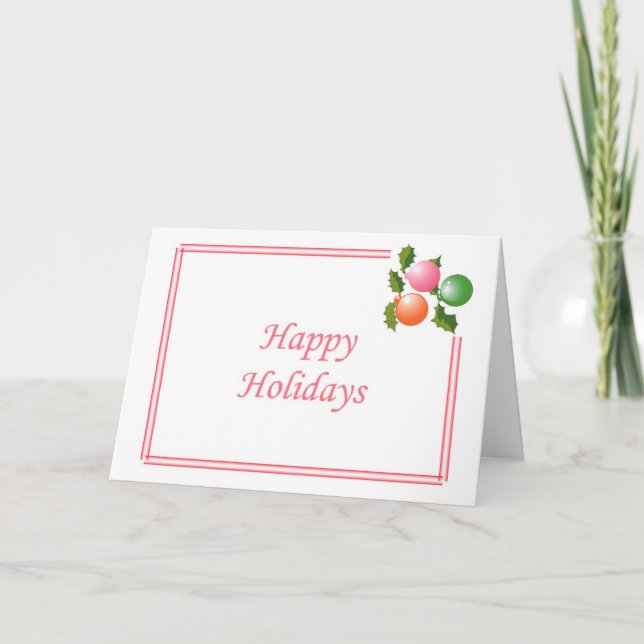 Cartes Pour Fêtes Annuelles Fonds humain (Devant)