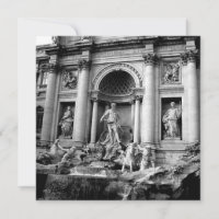 Fontaine de Trevi noir blanc Rome photographie de