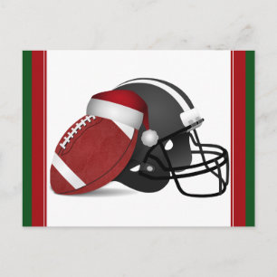 Cartes Pour Fêtes Annuelles Football De Noël Et Casque