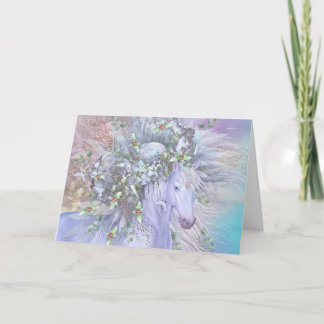 Cartes Pour Fêtes Annuelles "Forest Spirit: Winter" Blank Holiday Card
