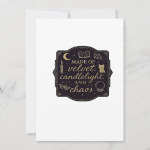 Cartes Pour Fêtes Annuelles Forêts Mystiques Fantastiques Whimsigoth, Lunes & 