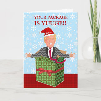 Cartes Pour Fêtes Annuelles Forfait de Noël du président Donald Trump