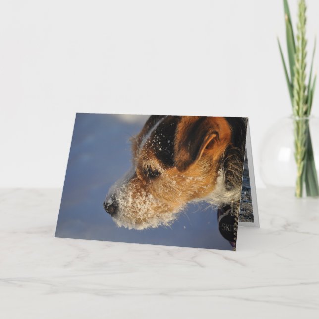 Cartes Pour Fêtes Annuelles Forme de Valentine le chien (Devant)