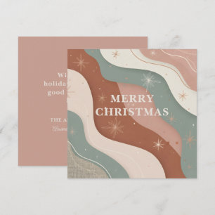 Cartes Pour Fêtes Annuelles Formes abstraites de Noël Boho
