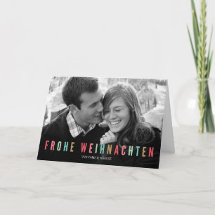 Cartes Pour Fêtes Annuelles Foto Weihnachtskarte   Bunte Weihnachten