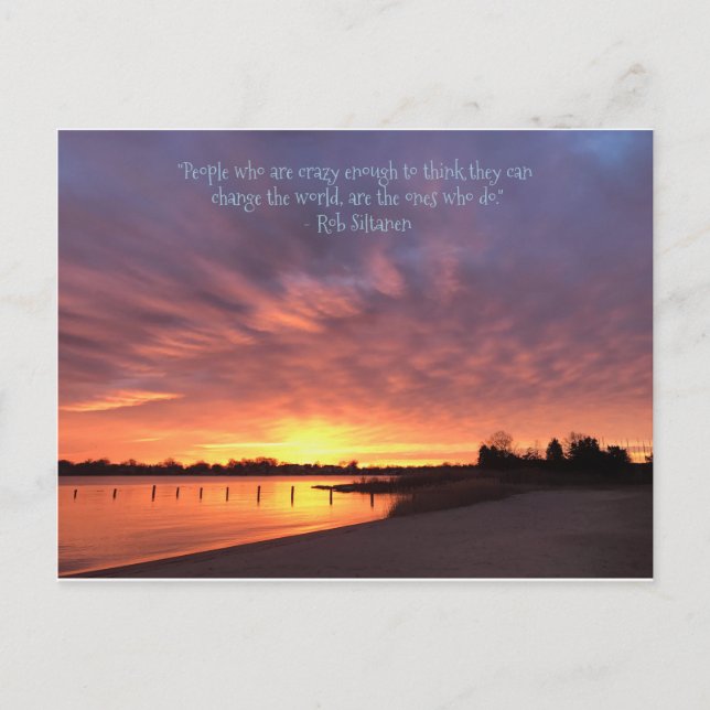 Cartes Pour Fêtes Annuelles Fou Pour Changer Le Monde (Devant)