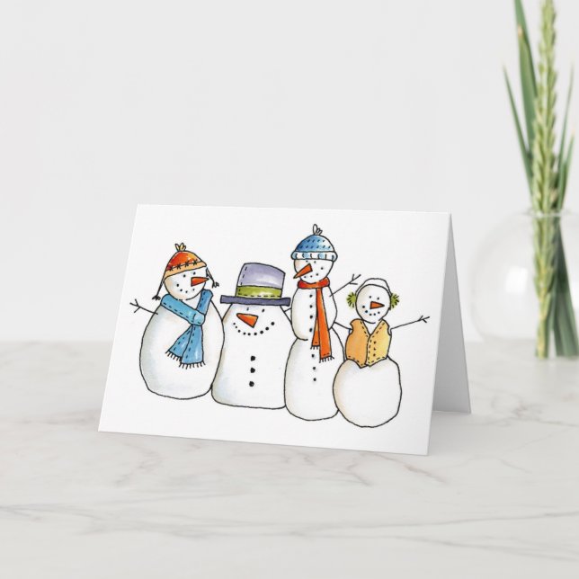 Cartes Pour Fêtes Annuelles Four Cute (Devant)