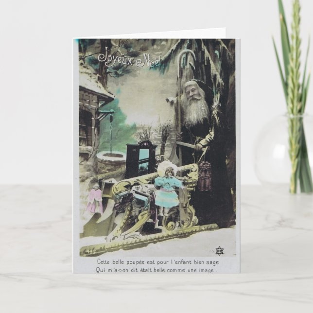Cartes Pour Fêtes Annuelles Français Pere Noel 1910 (Devant)