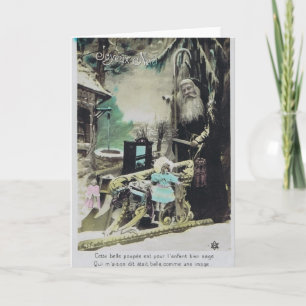 Cartes Pour Fêtes Annuelles Français Pere Noel 1910